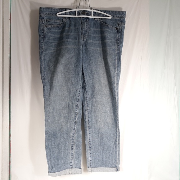 Calvin Klein Jeans Capris Size 10 Folded Cuff - Picture 3 of 8